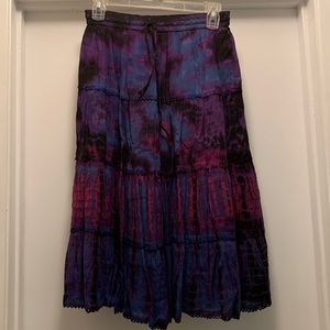 Purple Tie Dye Skirt